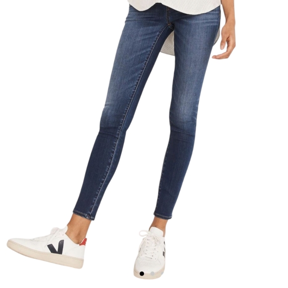 Madewell Denim - Madewell Over the Belly Tencel Denim Maternity Skinny Crop Jeans W27 Blue